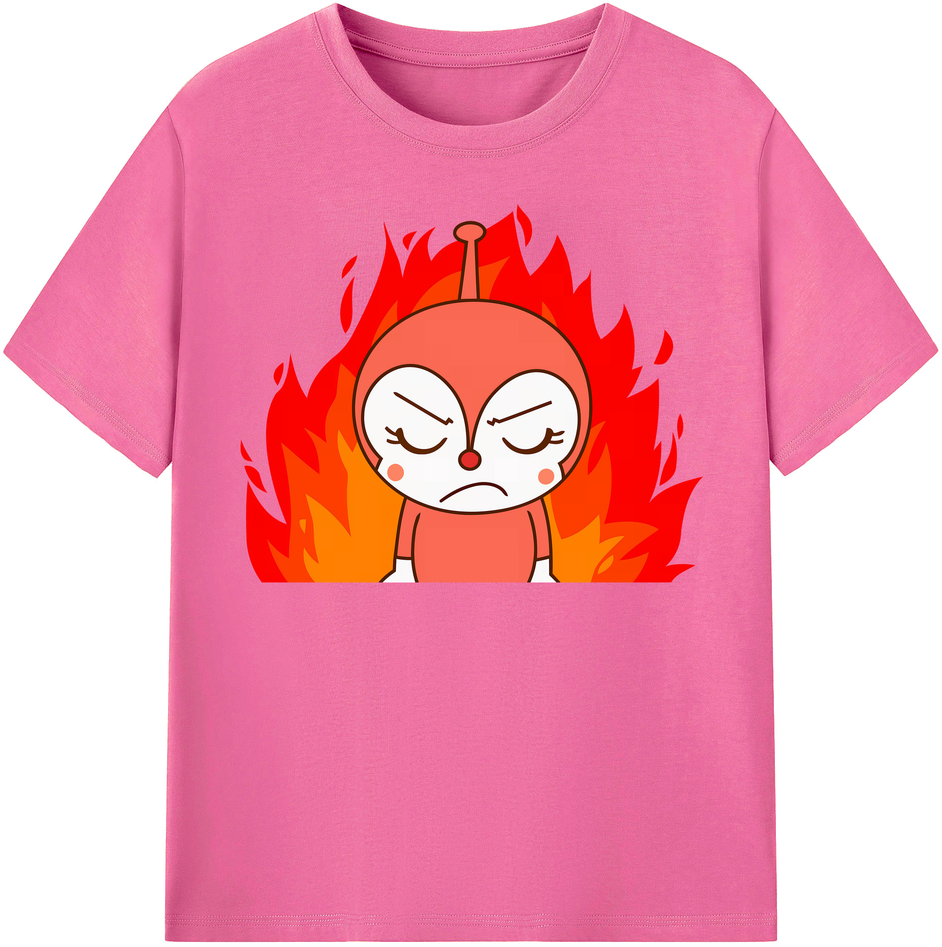 （画像用） アンパンマン Anpanman レディースカジュアルプリントTシャツ（綿100％）